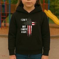 I Cant But I Know A Guy Jesus Cross Christian Believer Kids Hoodie thumb 3