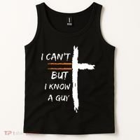 I Cant But I Know A Guy Christian Faith Jesus Tank Top thumb 2