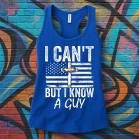 I Can't But I Know A Guy Jesus Cross Funny Christian Women's Tank Top thumb 3