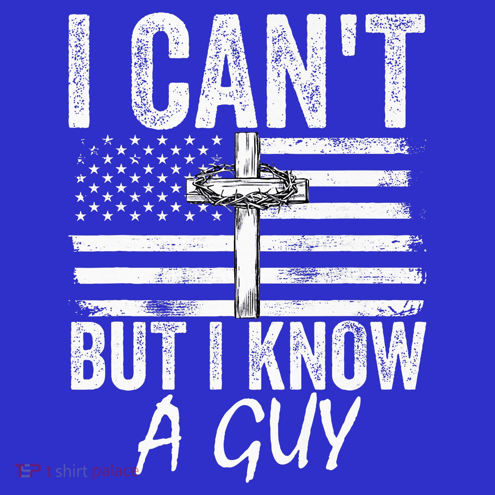 I Can't But I Know A Guy Jesus Cross Funny Christian Women's Tank Top