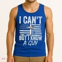 I Can't But I Know A Guy Jesus Cross Funny Christian Tank Top thumb 3