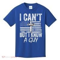 I Can't But I Know A Guy Jesus Cross Funny Christian Kids T-Shirt thumb 0