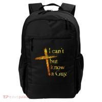 I Can't But I Know A Guy Jesus Cross Funny Christian Backpack thumb 0