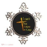 I Can't But I Know A Guy Jesus Cross Funny Christian Ornament thumb 0