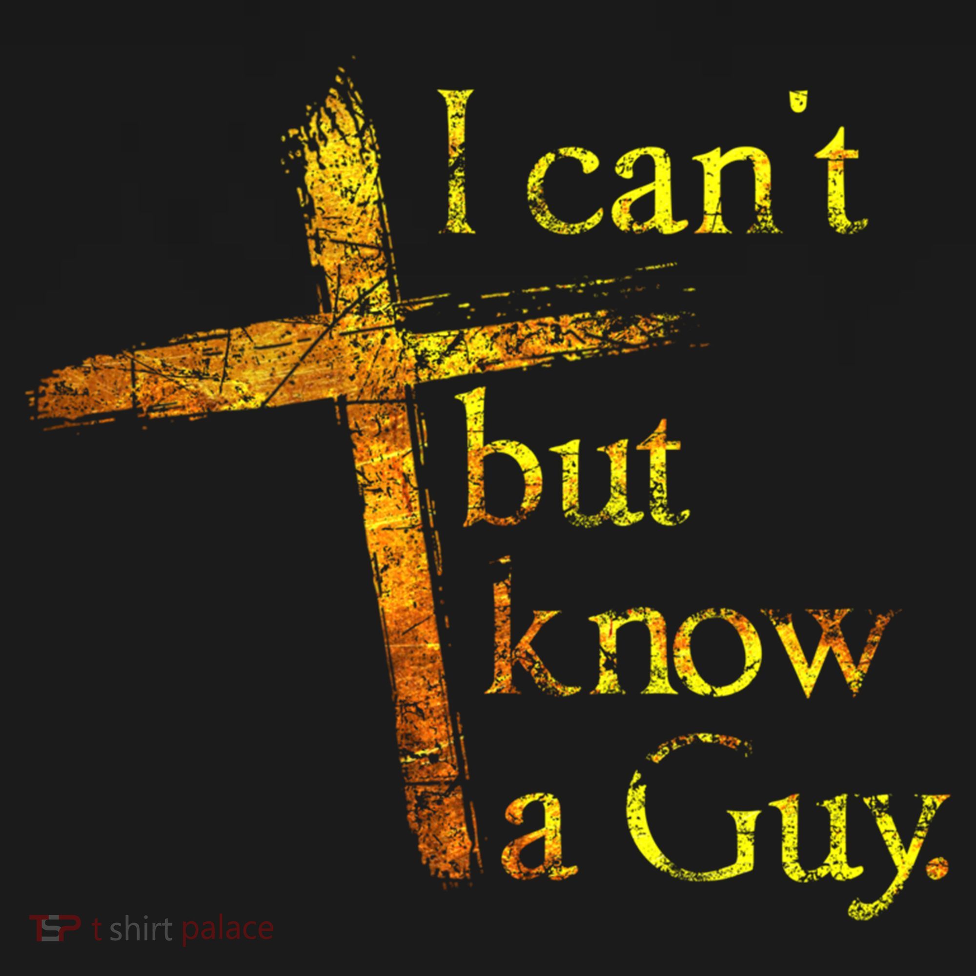 I Can't But I Know A Guy Jesus Cross Funny Christian Women's Tank Top