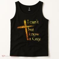 I Can't But I Know A Guy Jesus Cross Funny Christian Tank Top thumb 2