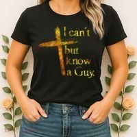 I Can't But I Know A Guy Jesus Cross Funny Christian Women's T-Shirt thumb 2