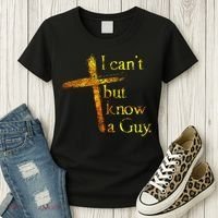 I Can't But I Know A Guy Jesus Cross Funny Christian Women's T-Shirt thumb 3