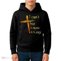 I Can't But I Know A Guy Jesus Cross Funny Christian Kids Hoodie thumb 4