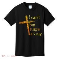 I Can't But I Know A Guy Jesus Cross Funny Christian Kids T-Shirt thumb 0
