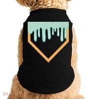 Ice Cream Baseball Drip Home Plate Baseball Dripping Doggie Tank thumb 0
