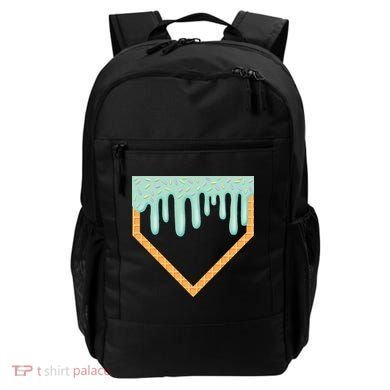 Ice Cream Baseball Drip Home Plate Baseball Dripping Backpack