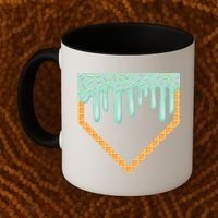 Ice Cream Baseball Drip Home Plate Baseball Dripping Coffee Mug thumb 2