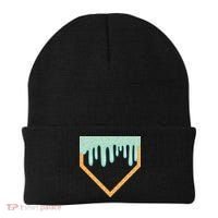 Ice Cream Baseball Drip Home Plate Baseball Dripping Beanie thumb 0