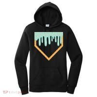 Ice Cream Baseball Drip Home Plate Baseball Dripping Women's Hoodie thumb 0