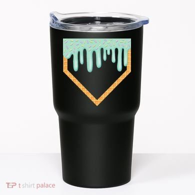 Ice Cream Baseball Drip Home Plate Baseball Dripping Tumbler
