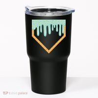 Ice Cream Baseball Drip Home Plate Baseball Dripping Tumbler thumb 0