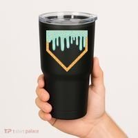 Ice Cream Baseball Drip Home Plate Baseball Dripping Tumbler thumb 2