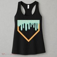 Ice Cream Baseball Drip Home Plate Baseball Dripping Women's Tank Top thumb 3