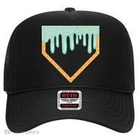 Ice Cream Baseball Drip Home Plate Baseball Dripping Hat thumb 0