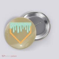 Ice Cream Baseball Drip Home Plate Baseball Dripping Button thumb 0