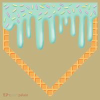 Ice Cream Baseball Drip Home Plate Baseball Dripping Button thumb 1