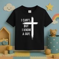 I Can't But I Know a Guy Christian Faith Believer Religious Toddler T-Shirt thumb 3