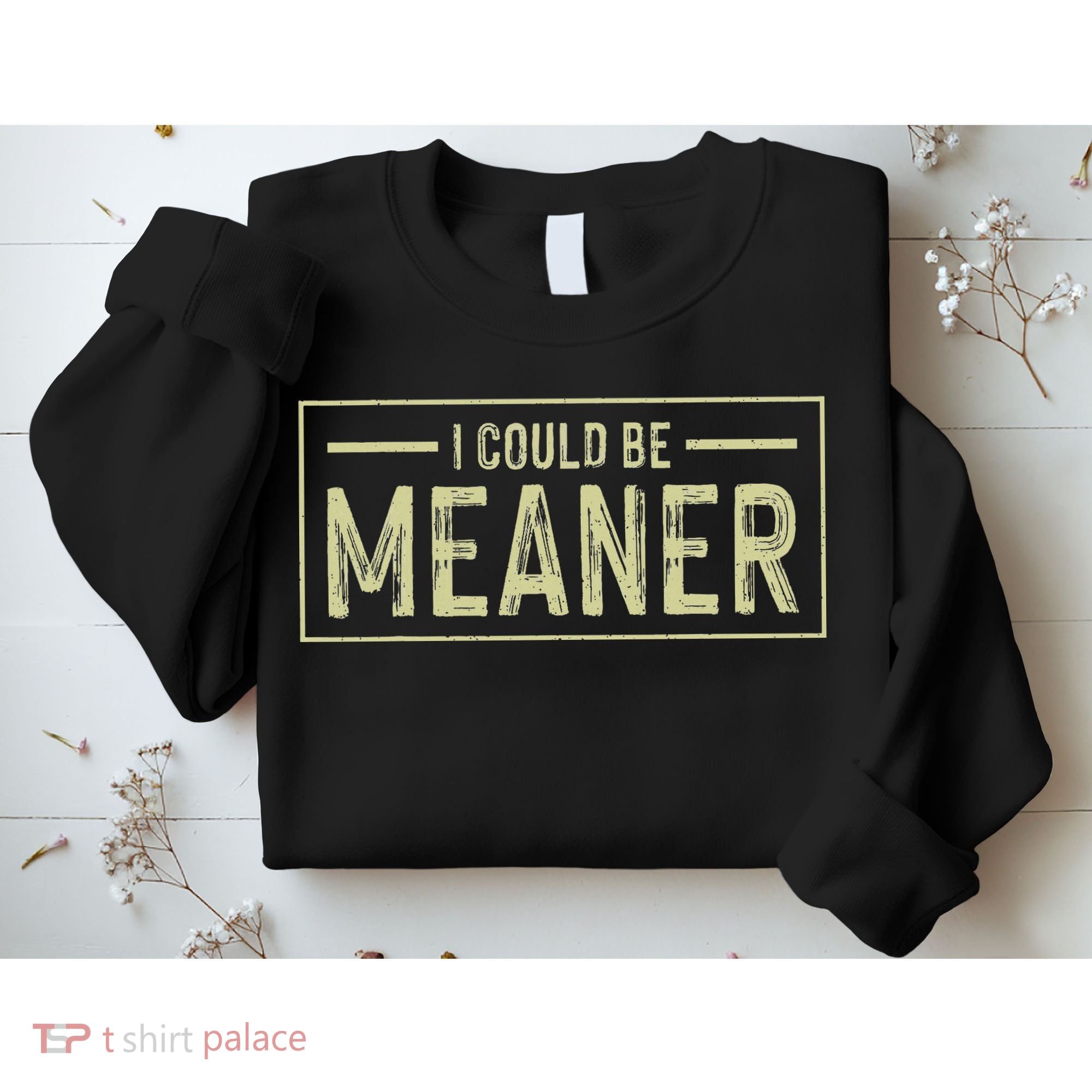 I Could Be Meaner Retro Sweatshirt