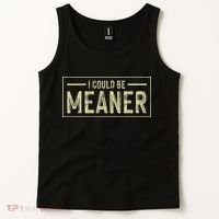 I Could Be Meaner Retro Tank Top thumb 2