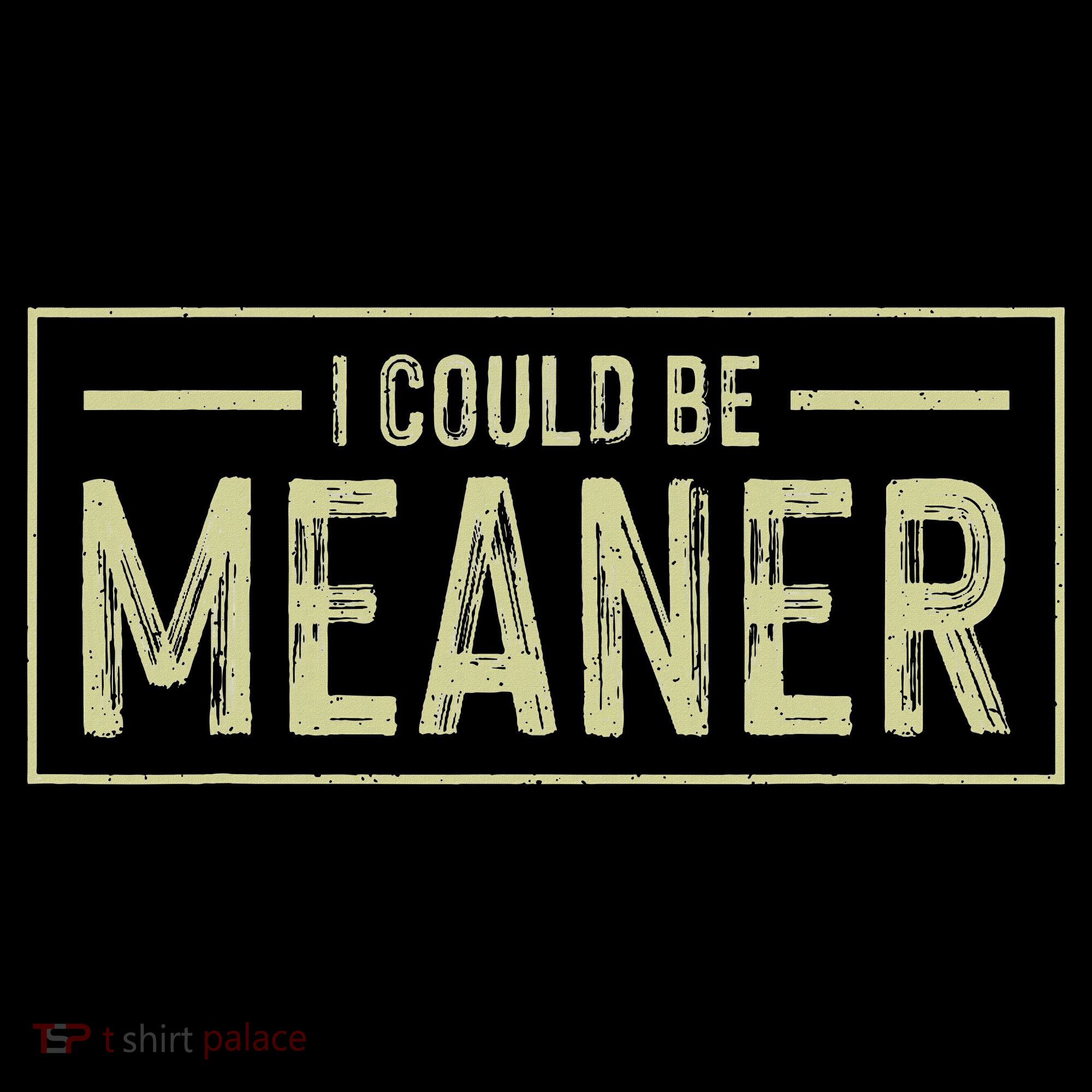 I Could Be Meaner Retro Women's Long Sleeve Shirt