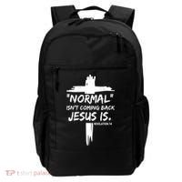 Isnt Coming Back Jesus Is Christian Normal Backpack thumb 0