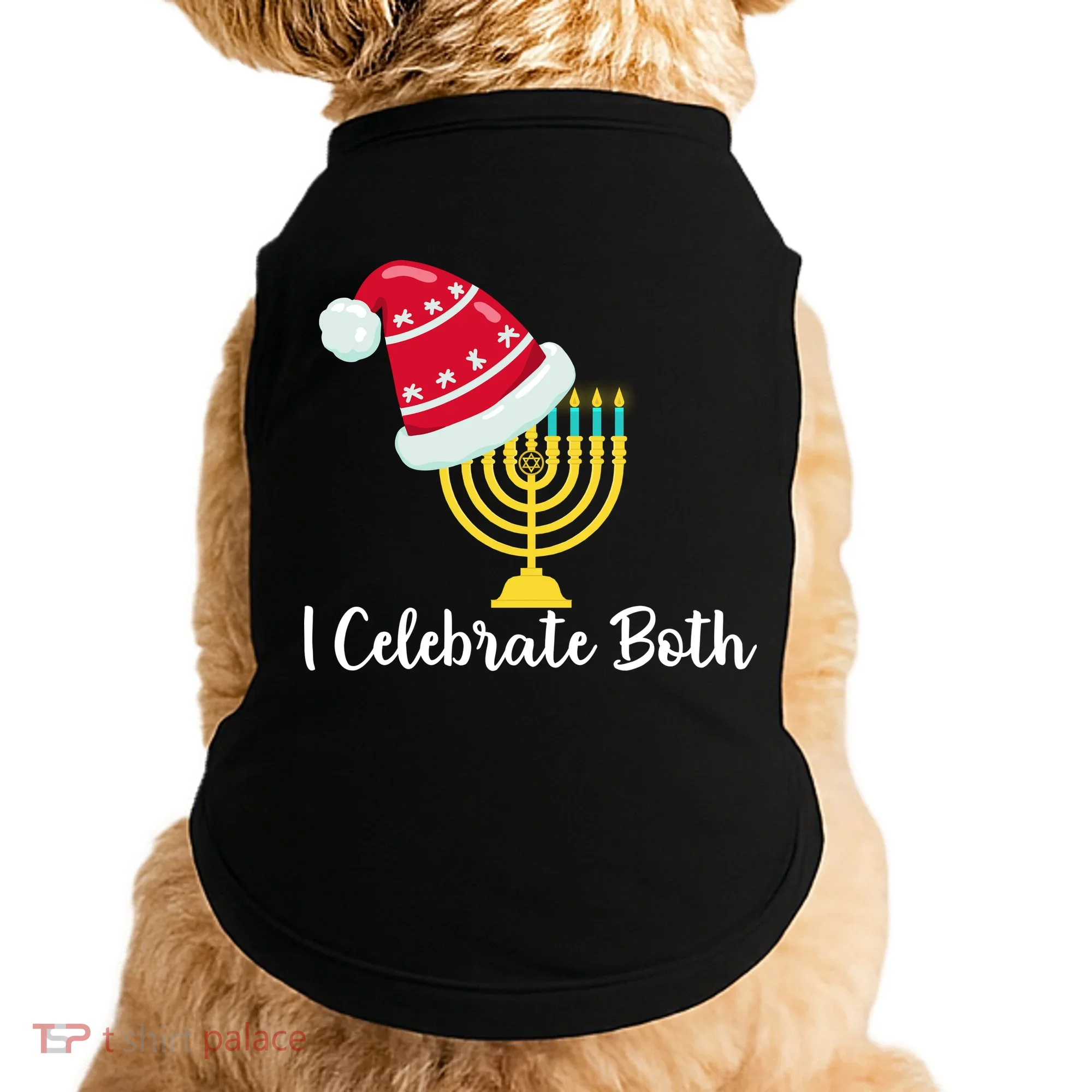 I Celebrate Both Hanukkah Doggie Tank