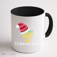 I Celebrate Both Hanukkah Coffee Mug thumb 1