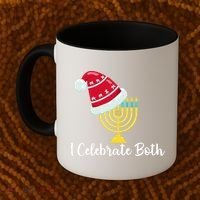 I Celebrate Both Hanukkah Coffee Mug thumb 2