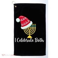 I Celebrate Both Hanukkah Golf Towel thumb 0