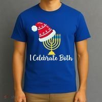 I Celebrate Both Hanukkah T-Shirt thumb 3