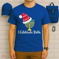 I Celebrate Both Hanukkah T-Shirt thumb 6