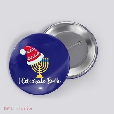 I Celebrate Both Hanukkah Button