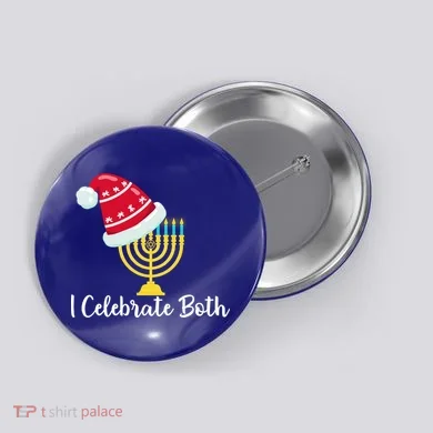 I Celebrate Both Hanukkah Button