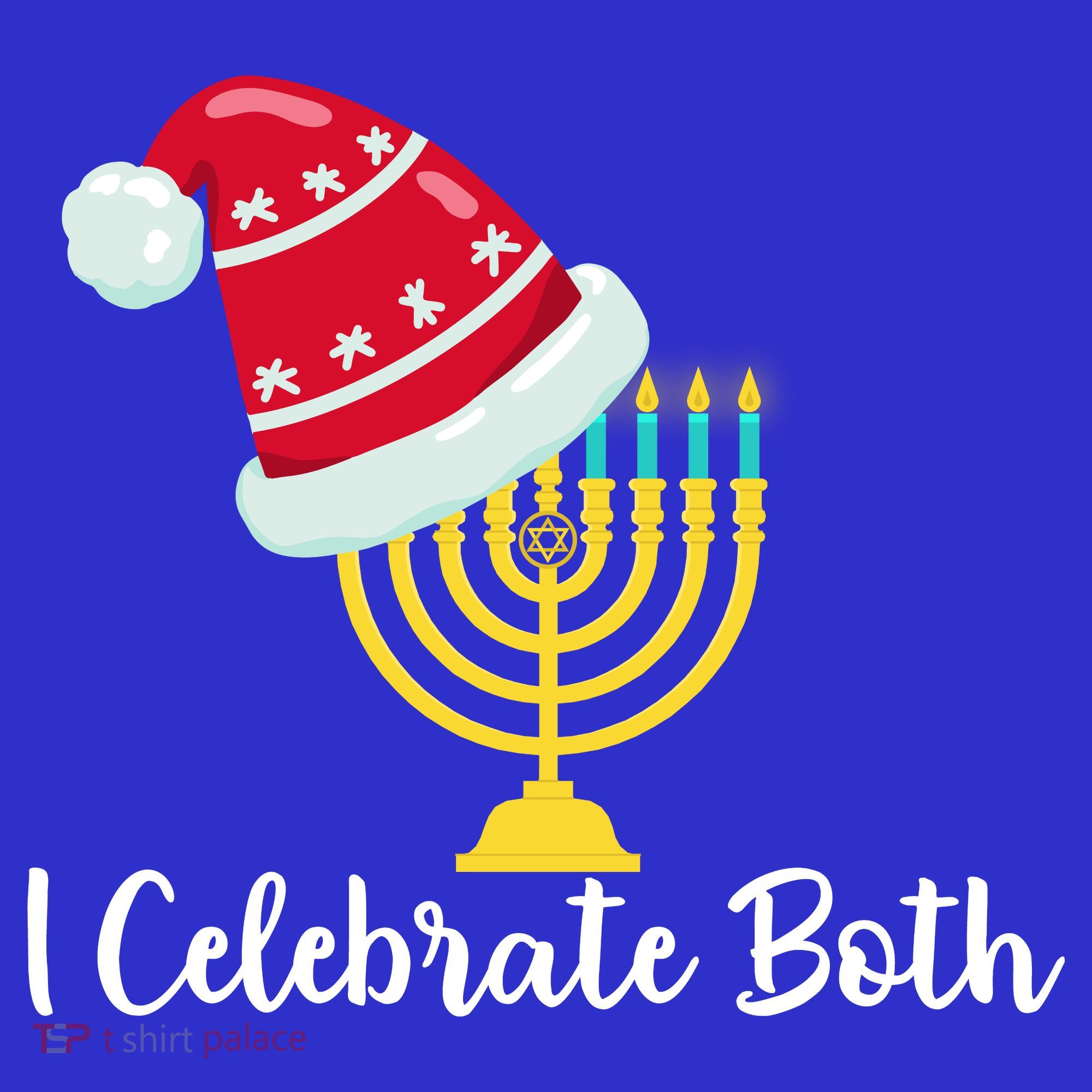I Celebrate Both Hanukkah Coaster
