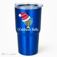 I Celebrate Both Hanukkah Tumbler thumb 0