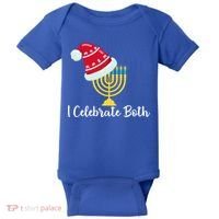 I Celebrate Both Hanukkah Baby Bodysuit thumb 0