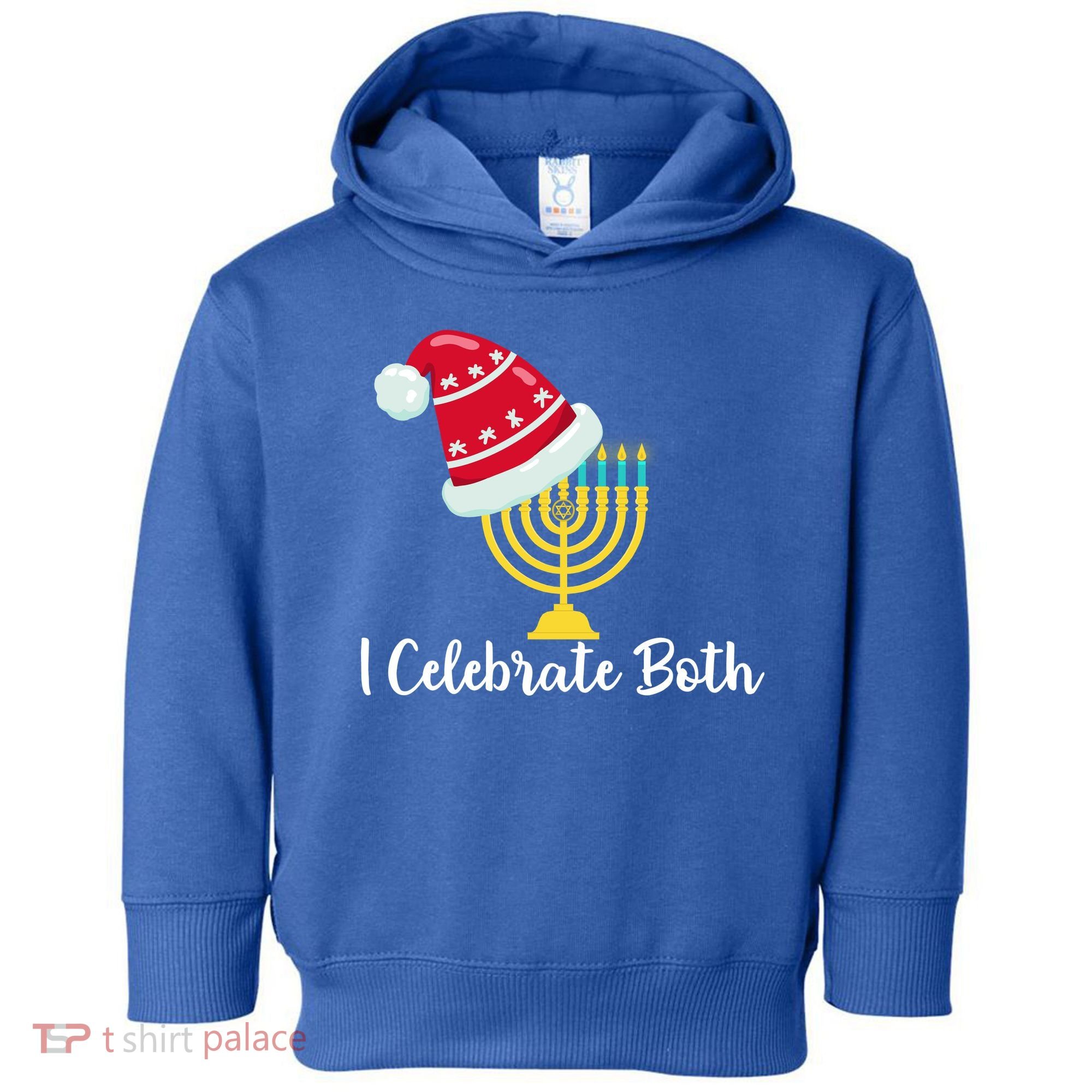 I Celebrate Both Hanukkah Toddler Hoodie