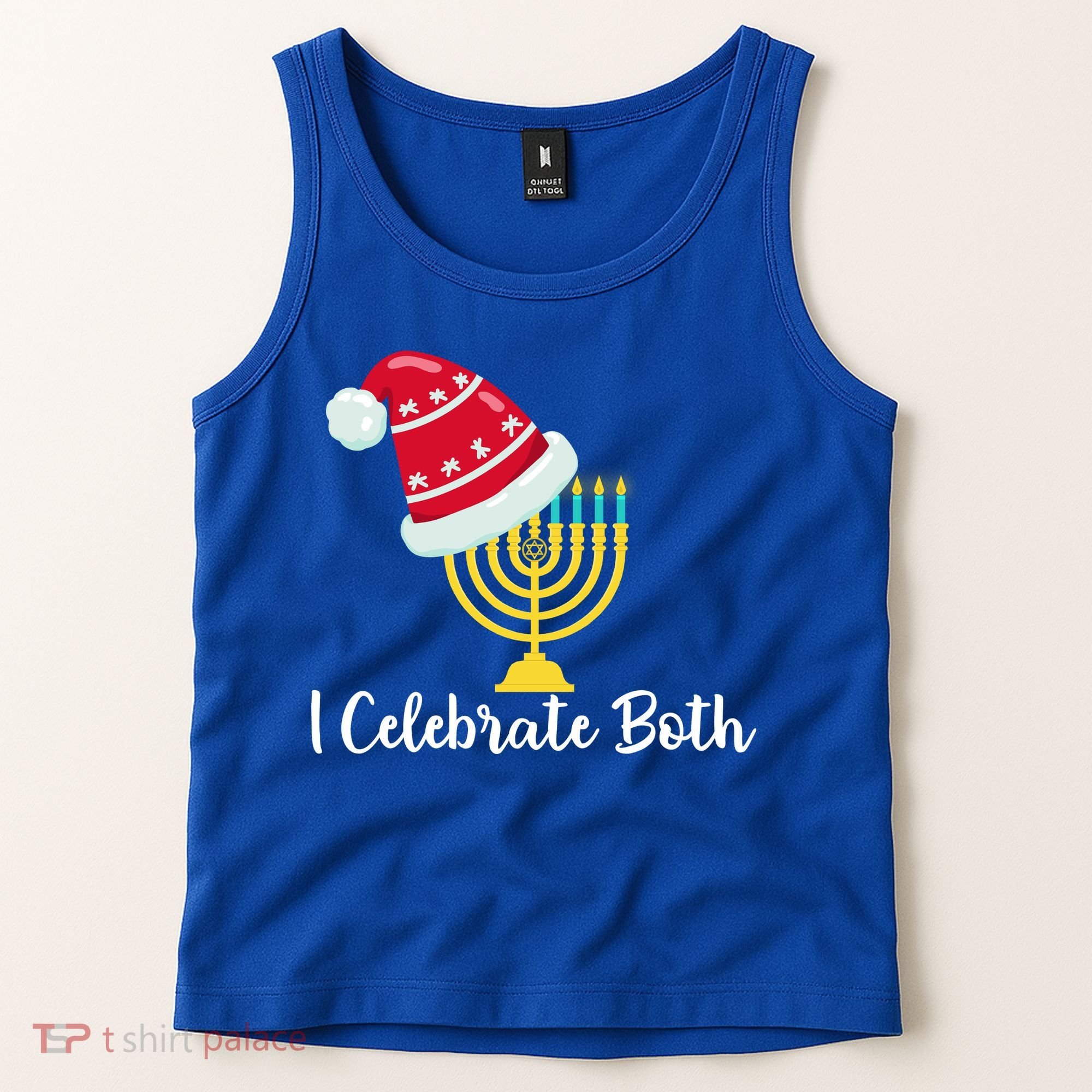 I Celebrate Both Hanukkah Tank Top