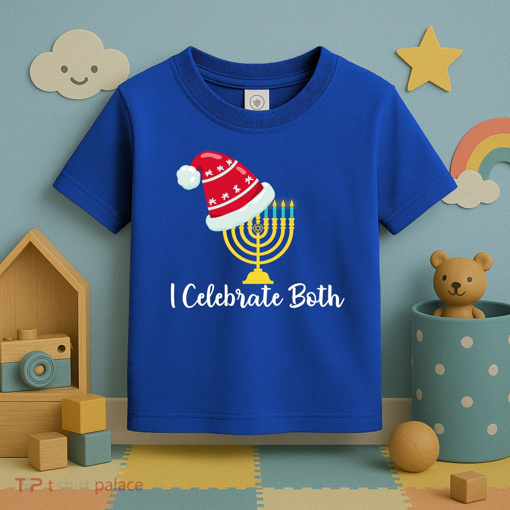 I Celebrate Both Hanukkah Toddler T-Shirt