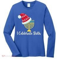 I Celebrate Both Hanukkah Women's Long Sleeve Shirt thumb 0