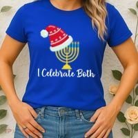 I Celebrate Both Hanukkah Women's T-Shirt thumb 2