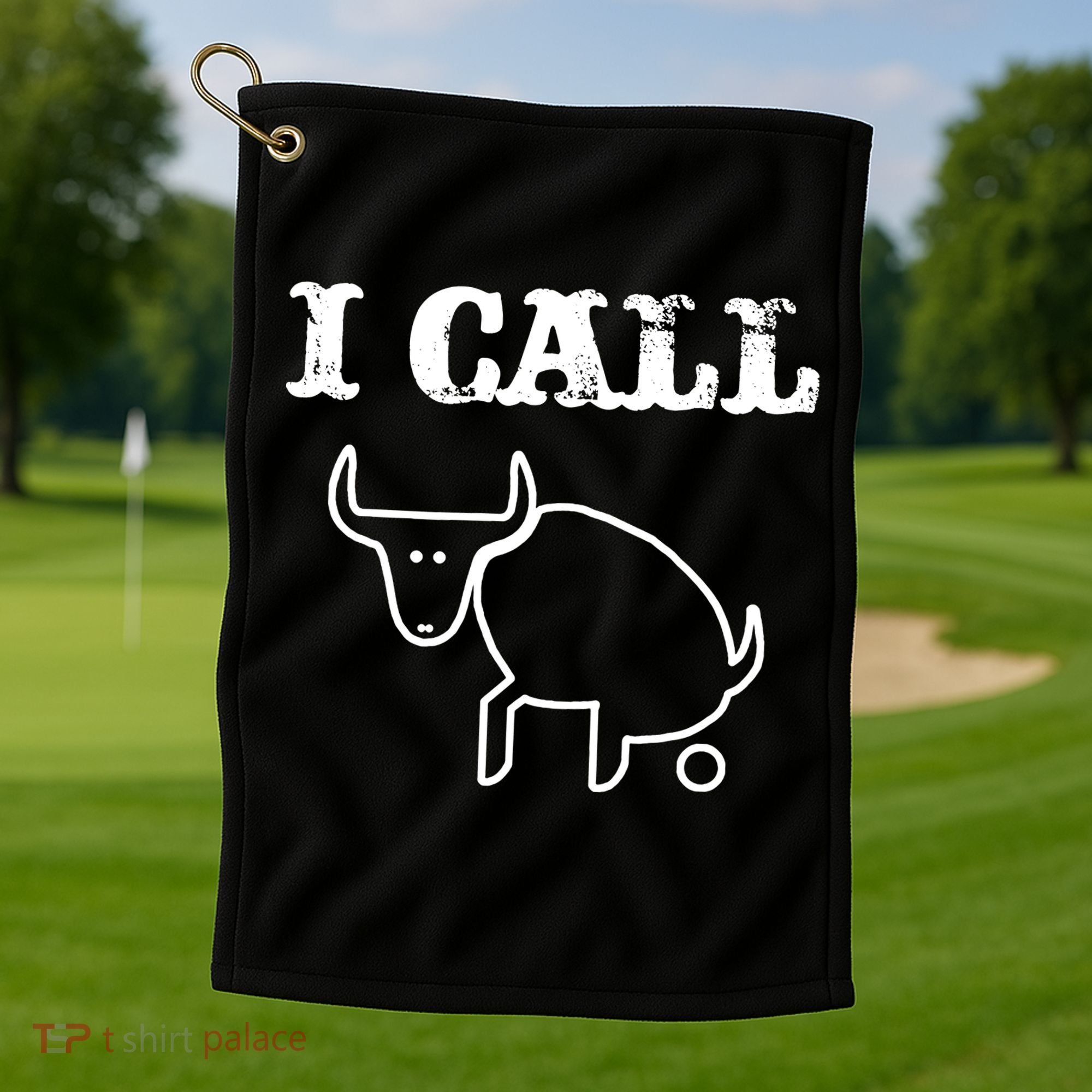 I Call Bull Shit Golf Towel