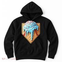 Ice Cream Baseball Drip Home Plate Dripping Hoodie thumb 0