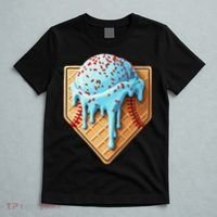 Ice Cream Baseball Drip Home Plate Dripping T-Shirt thumb 5